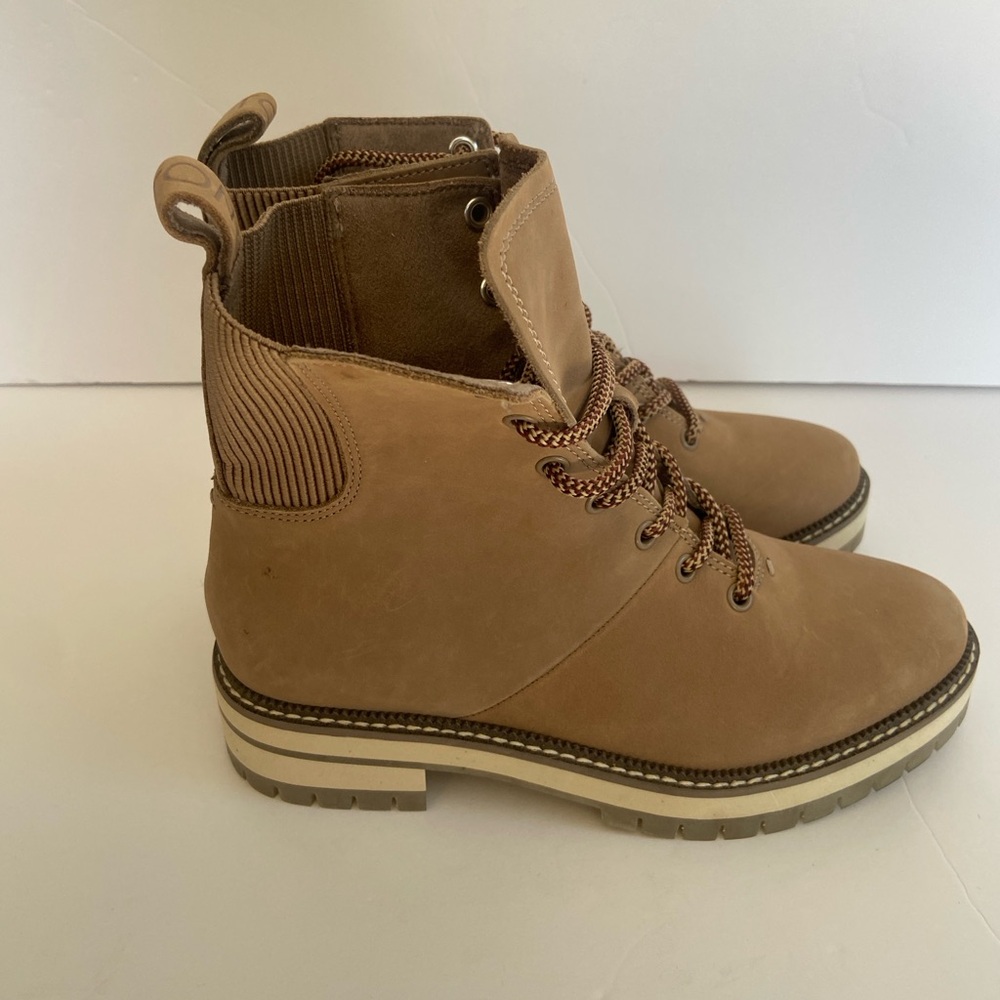 Tom’s Frankie Lace Up Women’s Boots| 6.5 | Taupe Grey|